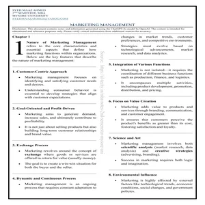 Marketing Management Preview